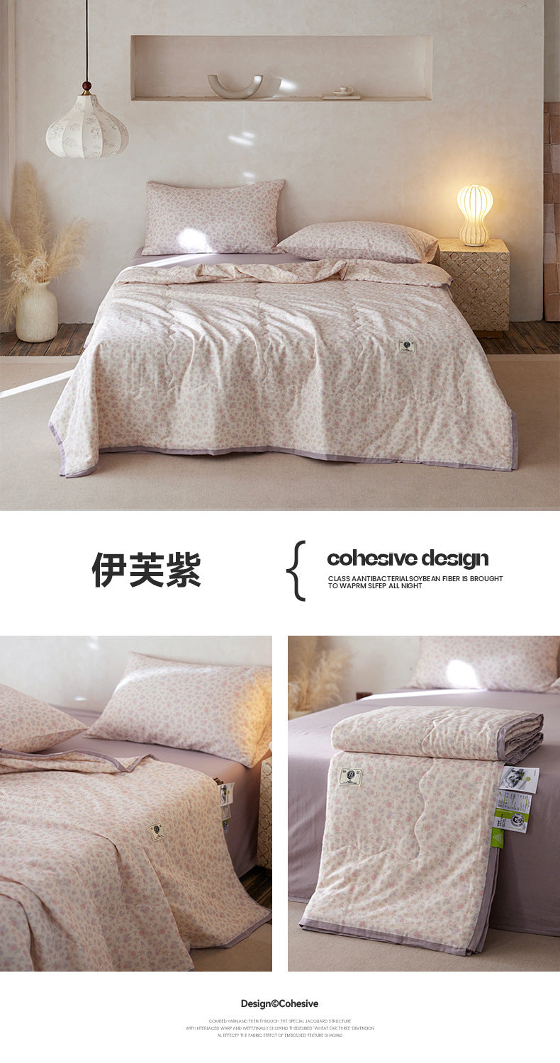 Cotton Double-Layer Yarn Summer Blanket Children's Summer Air-Conditioning Thin Duvet